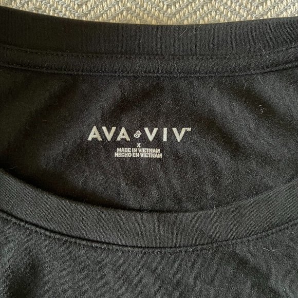 Black Slightly Fitted Tee Shirt Dress - X - Picture 4 of 5